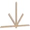 Ekena Millwork Kennewick Smooth Timber Gable Bracket, Douglas Fir, 96"W x 56"H x 1 1/2"D x 3 1/2"F, 14/12 Pitch GBW096X56X0204KEN00SDF - alternate 2